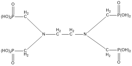 乙二胺四甲叉膦酸（EDTMPA）结构式