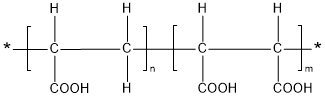 马来酸-丙烯酸共聚物 MA/AA 结构式
